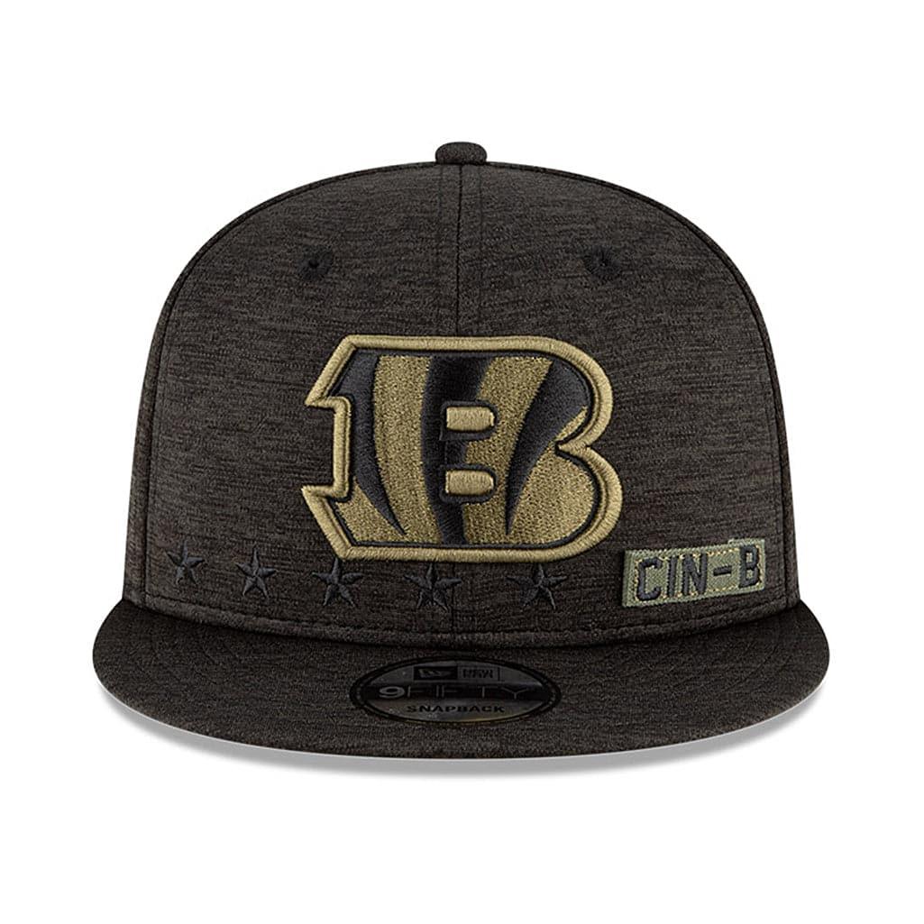 New Era Caps Cincinnati Bengals New Era NFL 2020 Salute To Service 9FIFTY Snapback Hat - Black