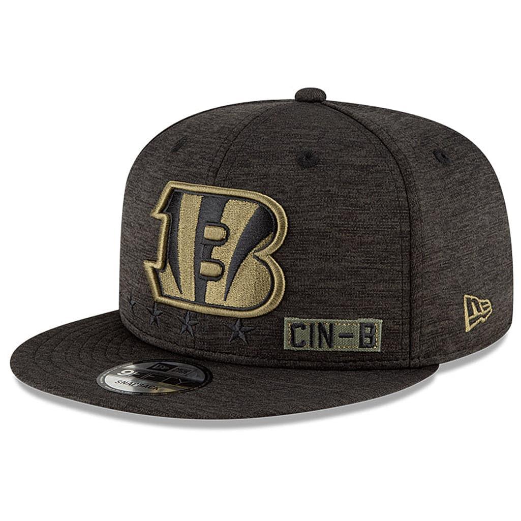 New Era Caps Cincinnati Bengals New Era NFL 2020 Salute To Service 9FIFTY Snapback Hat - Black