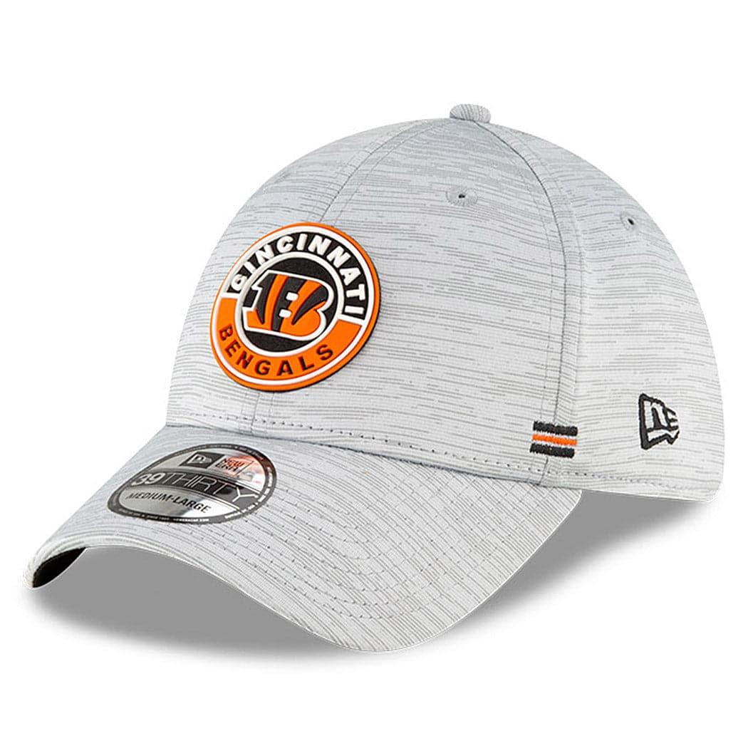 New Era Caps Cincinnati Bengals New Era NFL 2020 Sideline 39THIRTY Flex Fit Curve Hat - Grey