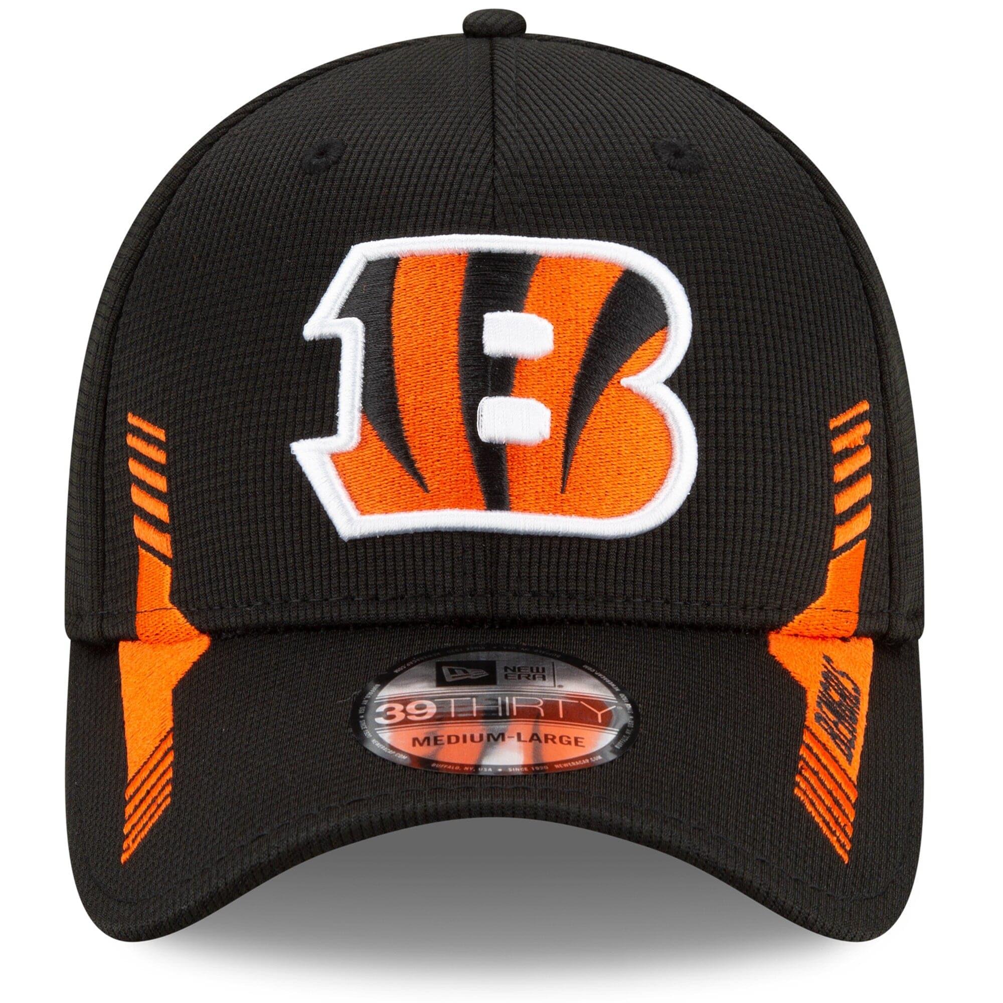 New Era Caps Cincinnati Bengals New Era NFL 2021 Sideline Home 39THIRTY Flex Fit Hat - Black
