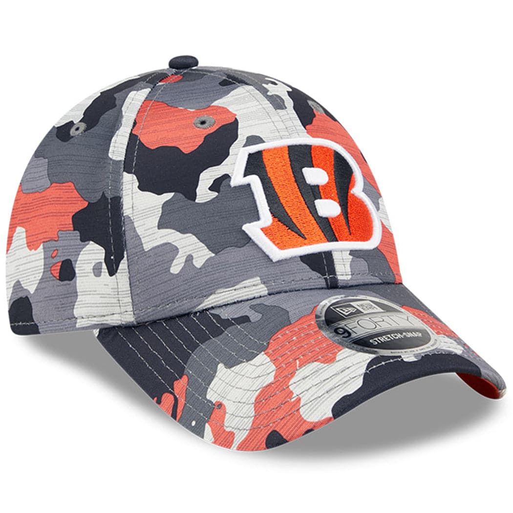 New Era Caps Cincinnati Bengals New Era NFL 22 Training Camp 9FORTY Stretch Snap Hat - Camo