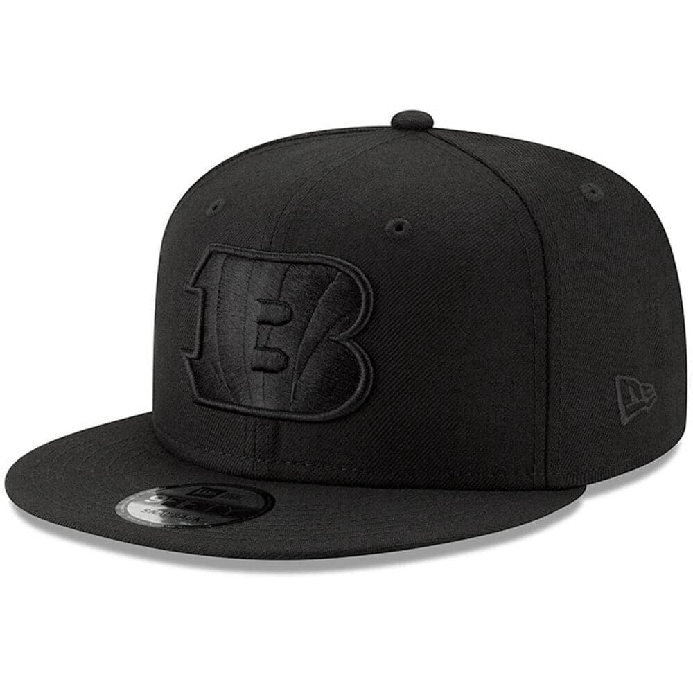 New Era Caps Cincinnati Bengals New Era NFL Black On Black 9FIFTY Snapback Hat - Black