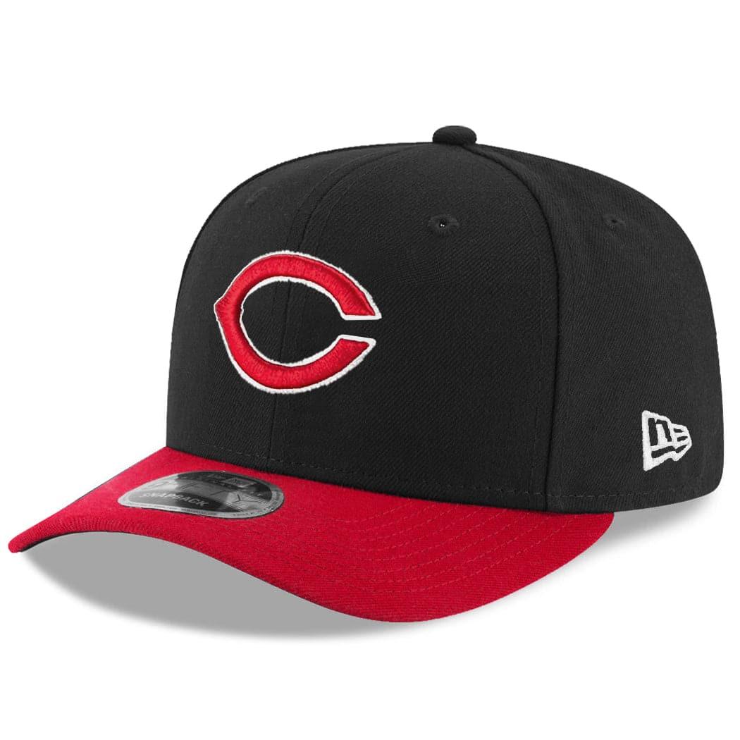 New Era Caps Cincinnati Reds New Era MLB Story Pack Pre-Curved 9FIFTY Snapback Hat - Black