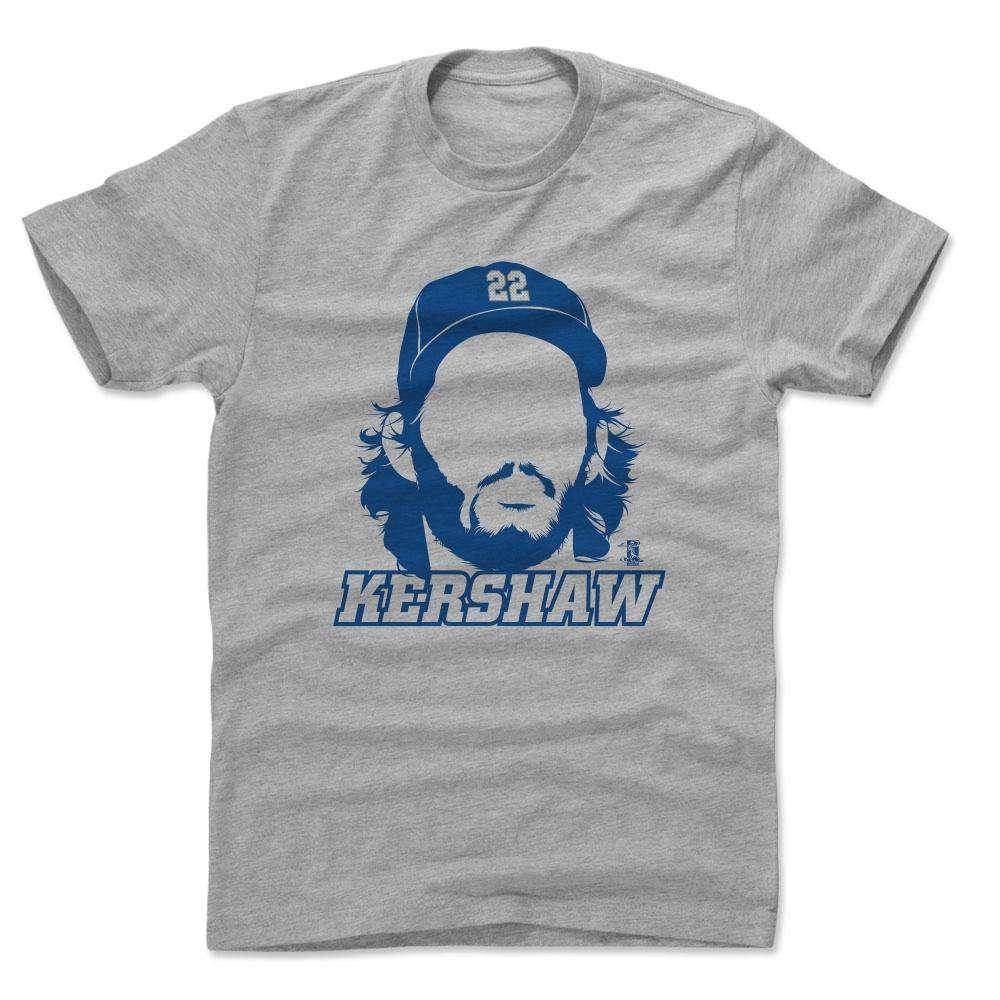 500 Level T-Shirts Clayton Kershaw Los Angeles Dodgers 500 Level MLB Silhouette T-Shirt - Gray