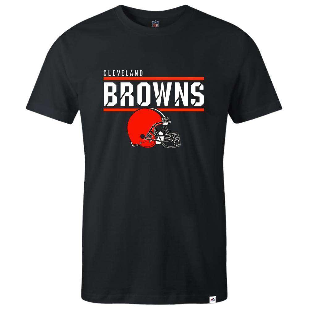 Majestic Athletic T-Shirts Cleveland Browns Majestic NFL Team Flex T-Shirt - Black
