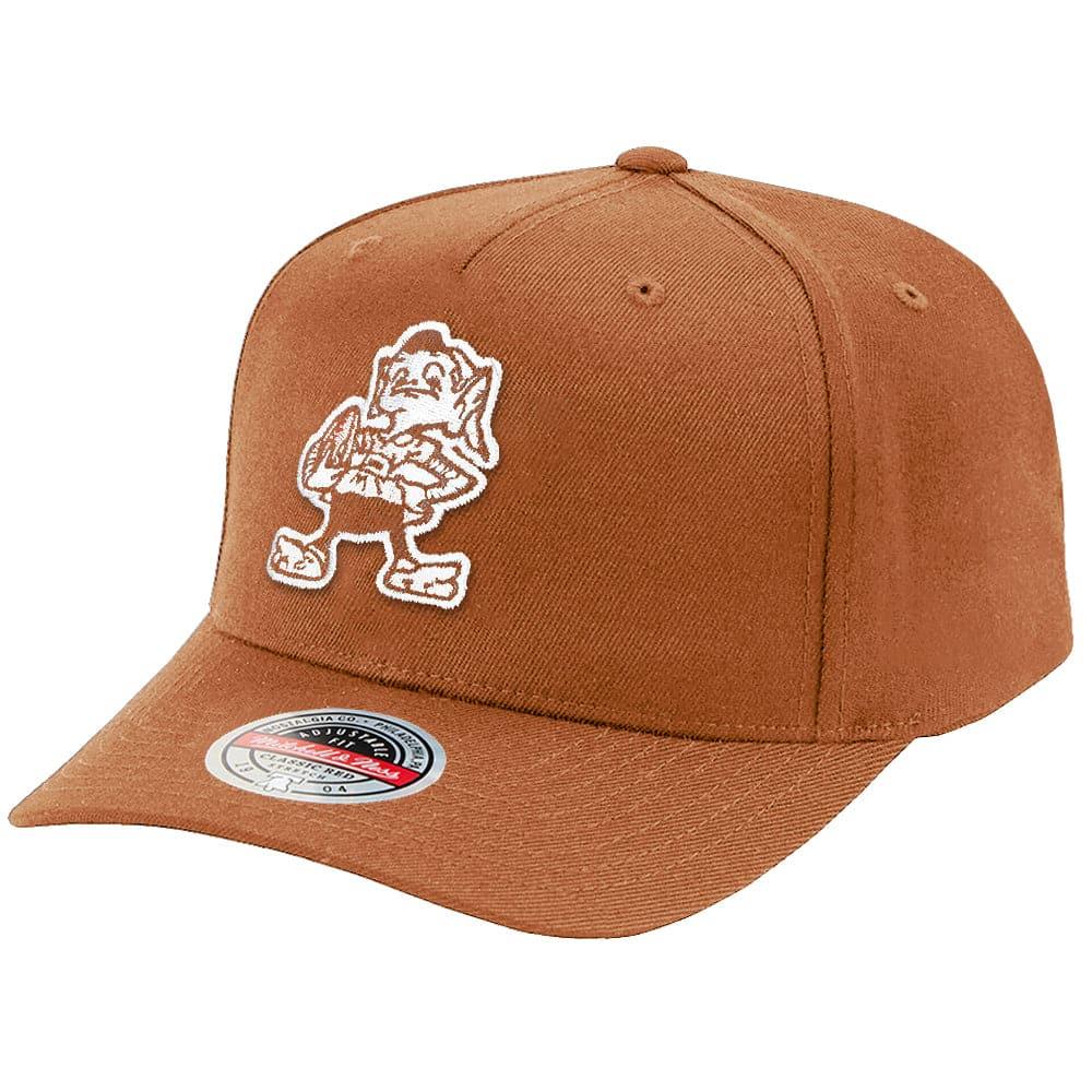 Mitchell And Ness Caps Cleveland Browns Mitchell & Ness NFL Team Tonal Classic Red Snapback Hat - Clay