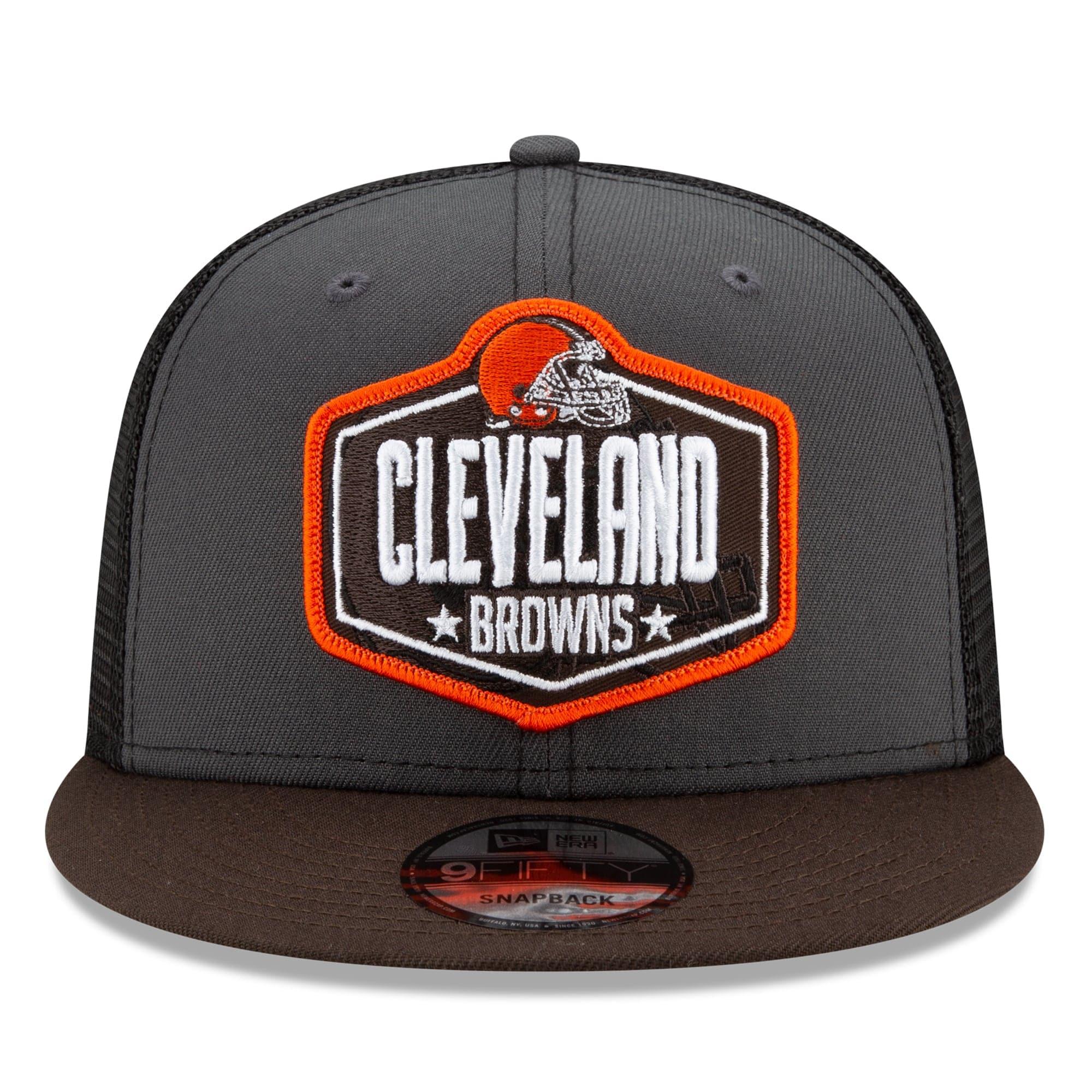 New Era Caps Cleveland Browns New Era 2021 NFL Draft 9FIFTY Snapback Hat - Graphite