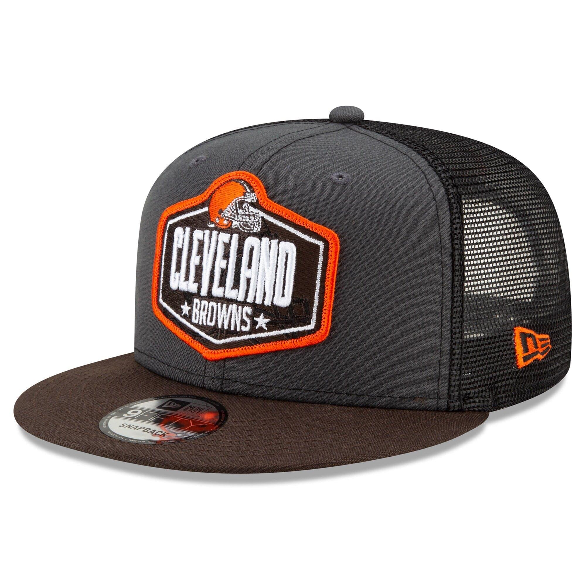 New Era Caps Cleveland Browns New Era 2021 NFL Draft 9FIFTY Snapback Hat - Graphite