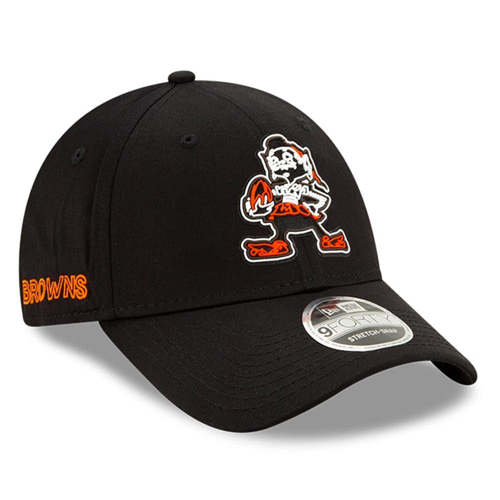 New Era Caps Cleveland Browns New Era NFL 2020 Draft 9FORTY Stretch Snapback Curve Hat - Black