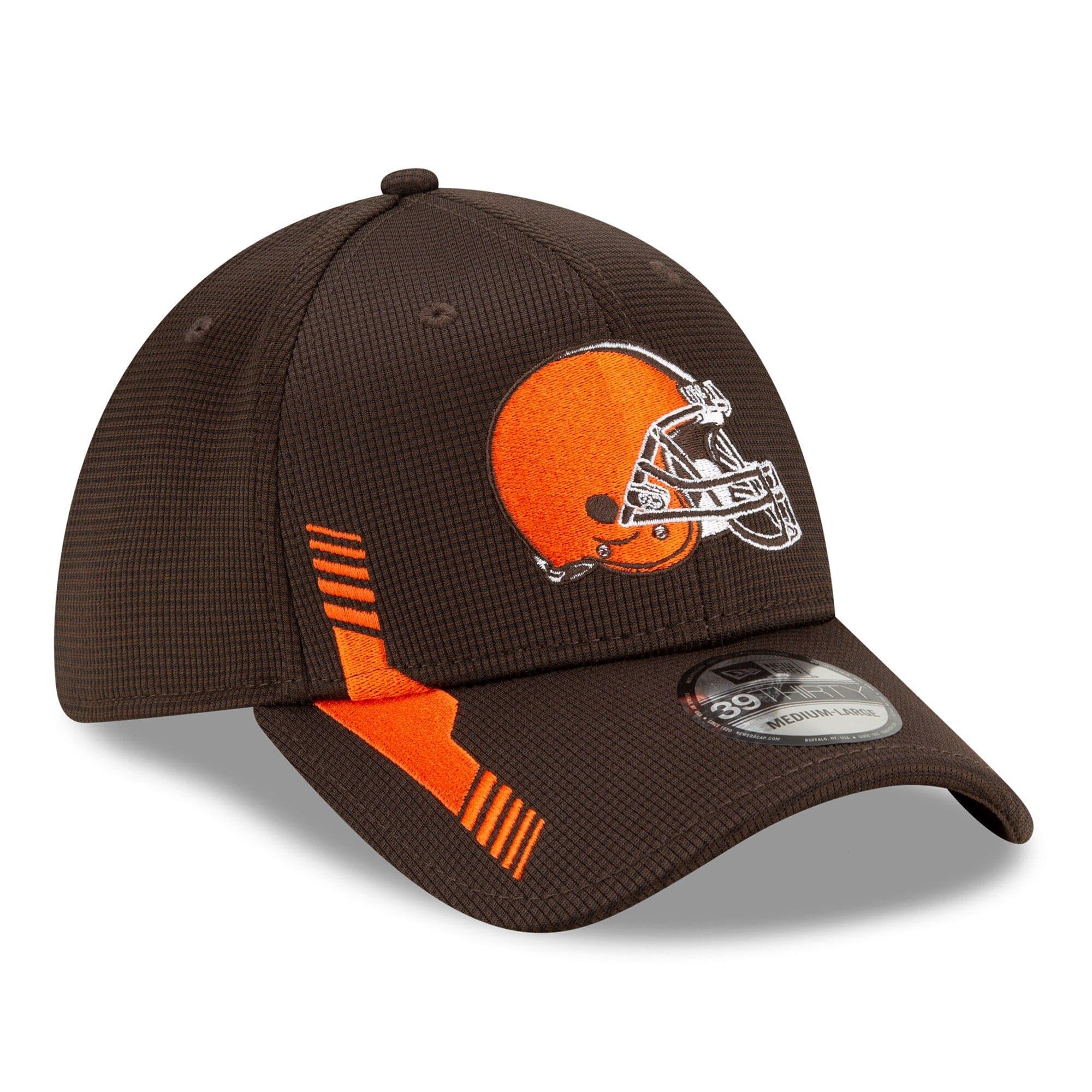 New Era Caps Cleveland Browns New Era NFL 2021 Sideline Home 39THIRTY Flex Fit Hat - Brown