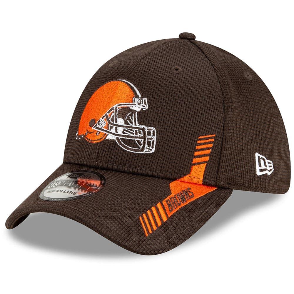 New Era Caps Cleveland Browns New Era NFL 2021 Sideline Home 39THIRTY Flex Fit Hat - Brown
