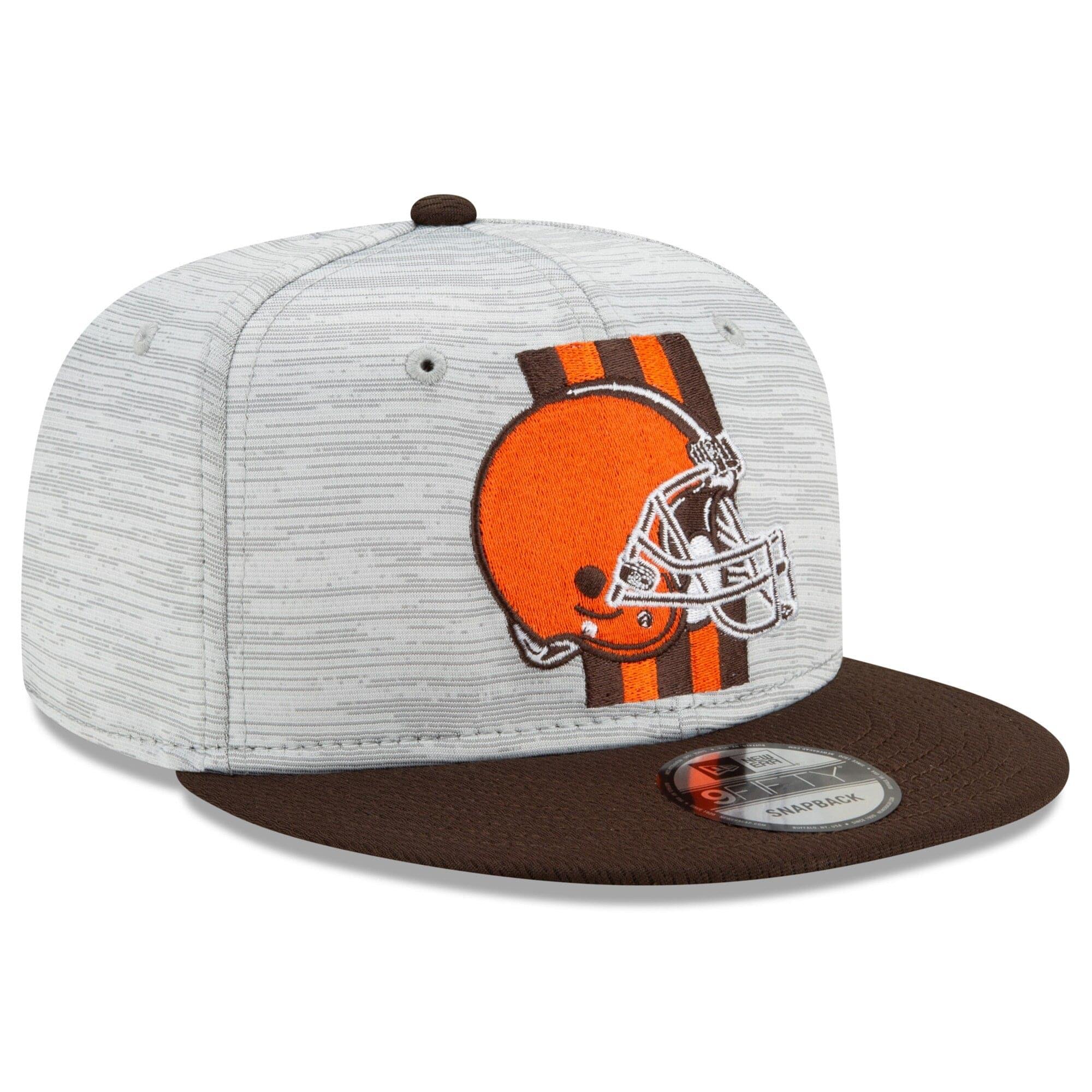 New Era Caps Cleveland Browns New Era NFL 2021 Training Camp 9FIFTY Snapback Hat - Grey