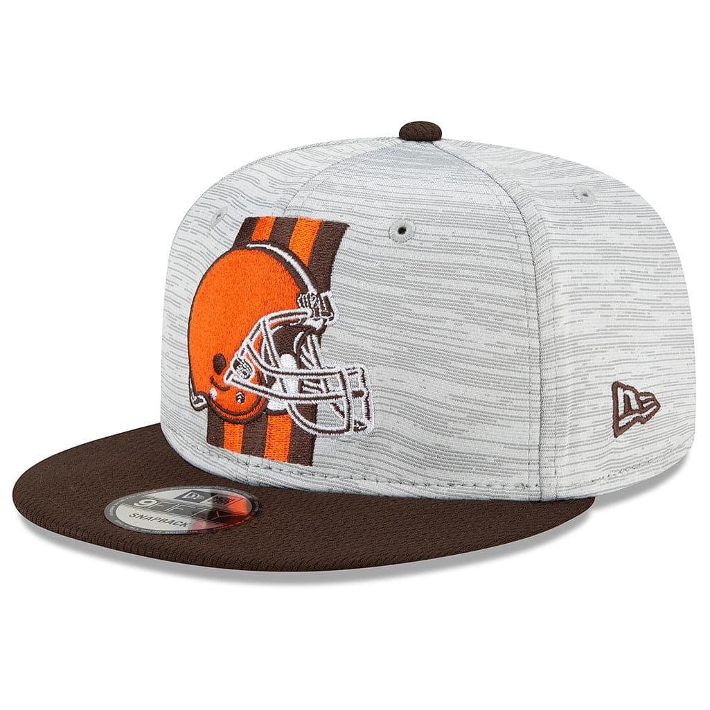 New Era Caps Cleveland Browns New Era NFL 2021 Training Camp 9FIFTY Snapback Hat - Grey