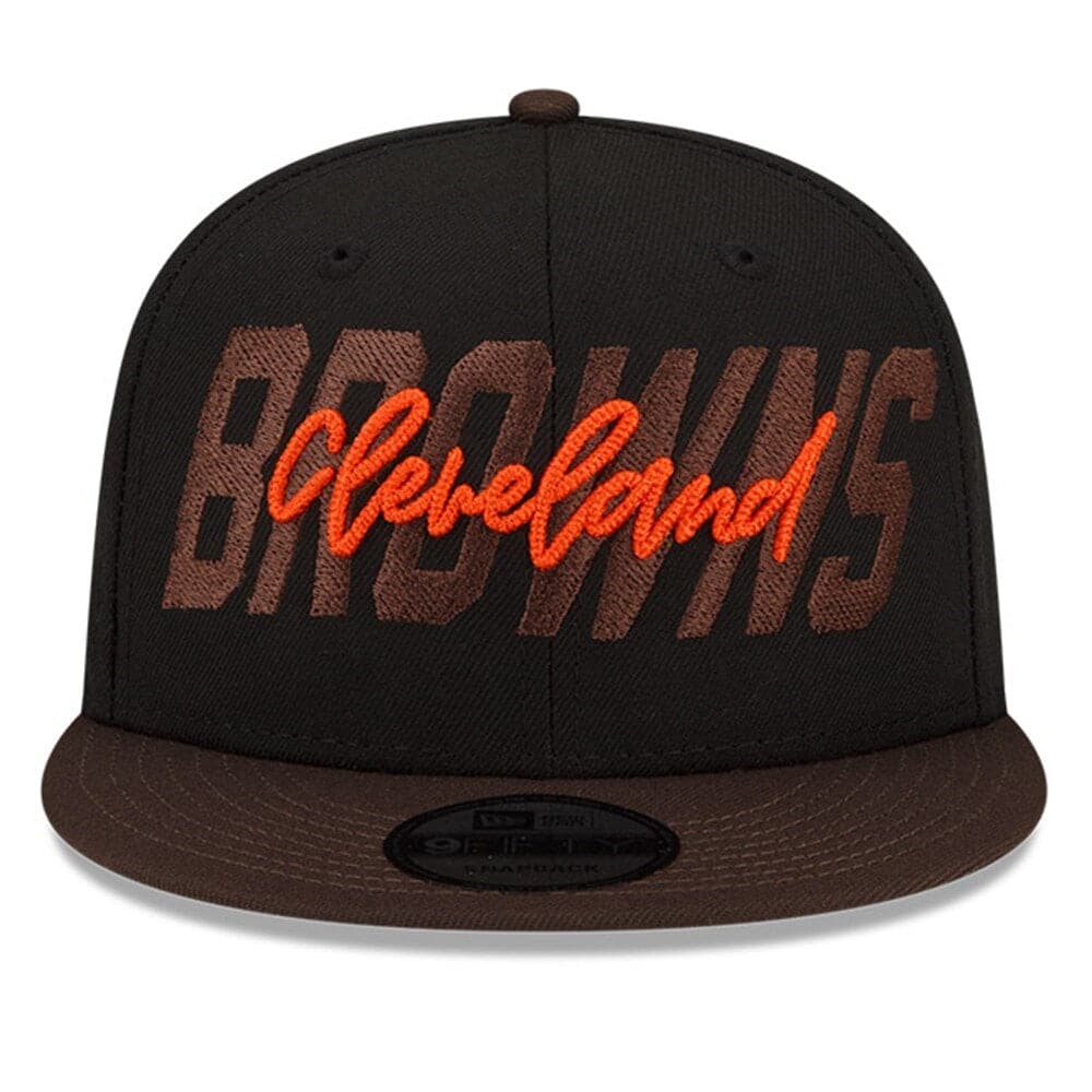 New Era Caps Cleveland Browns New Era NFL 2022 Draft On-Stage 9FIFTY Snapback Hat - Black