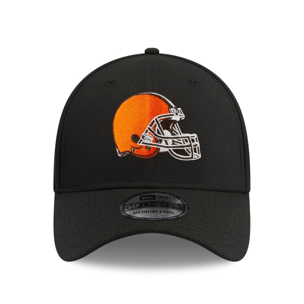 New Era Caps Cleveland Browns New Era NFL Team 39THIRTY Flex Fit Curve Hat - Black