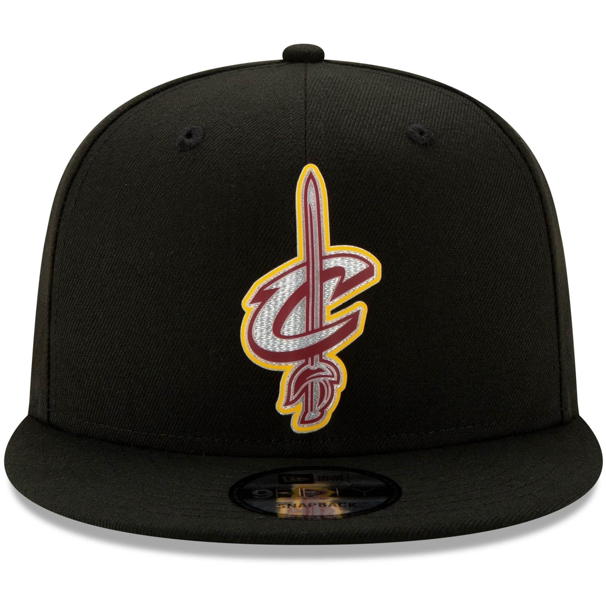 New Era Caps Cleveland Cavaliers New Era NBA 2020 Back Half 9FIFTY Snapback Hat - Black