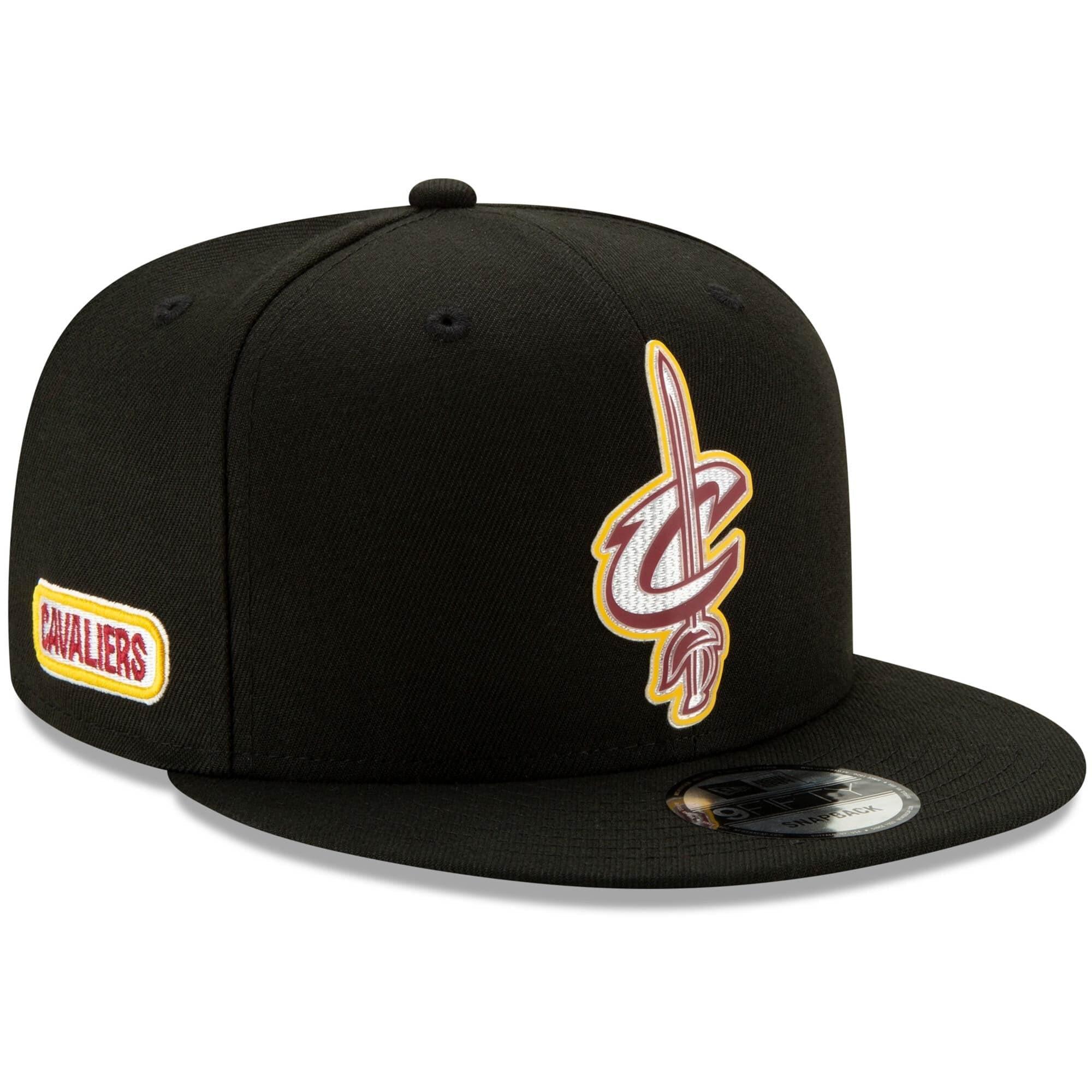 New Era Caps Cleveland Cavaliers New Era NBA 2020 Back Half 9FIFTY Snapback Hat - Black