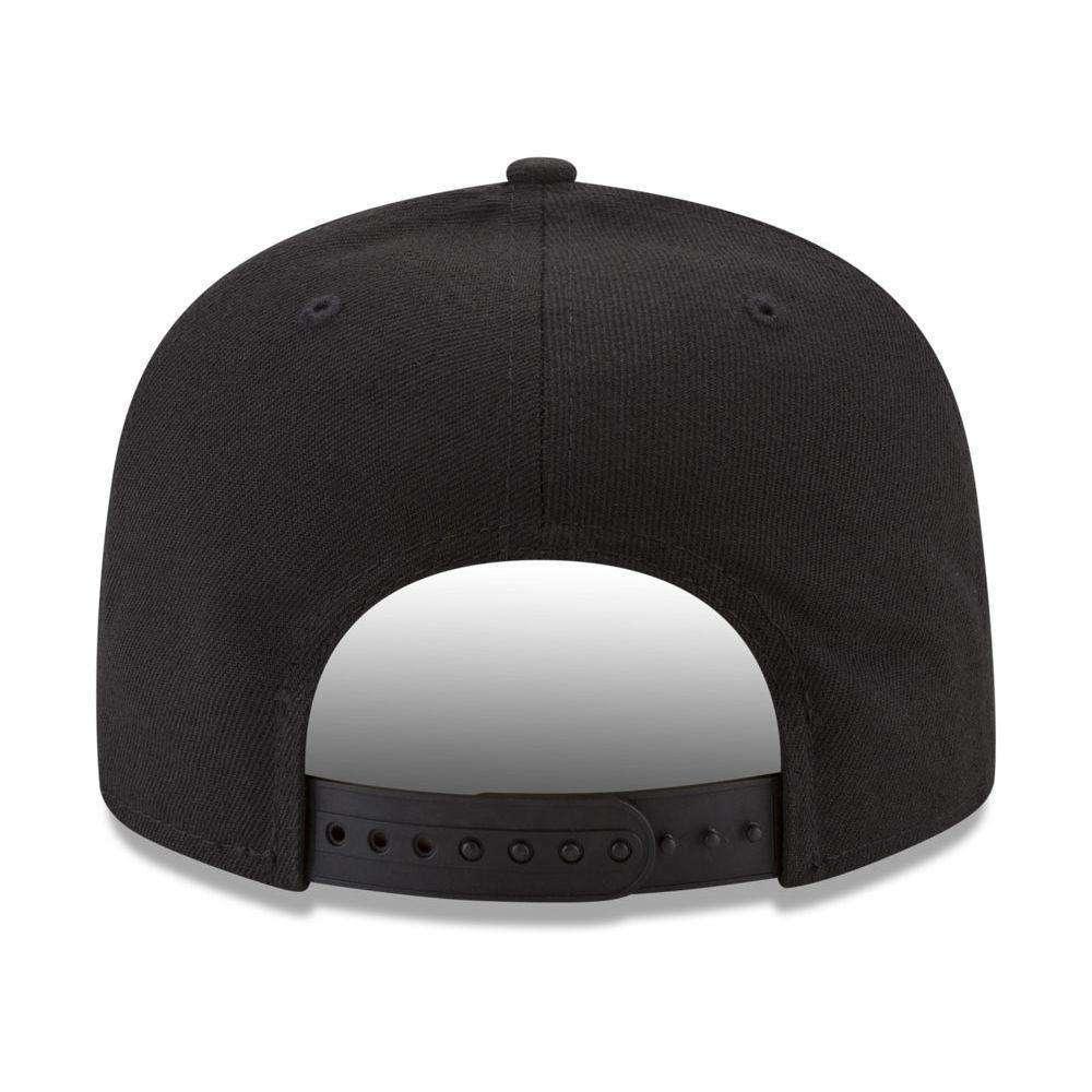 New Era Caps Cleveland Cavaliers New Era NBA Black & White Pre-Curved 9FIFTY Snapback Hat