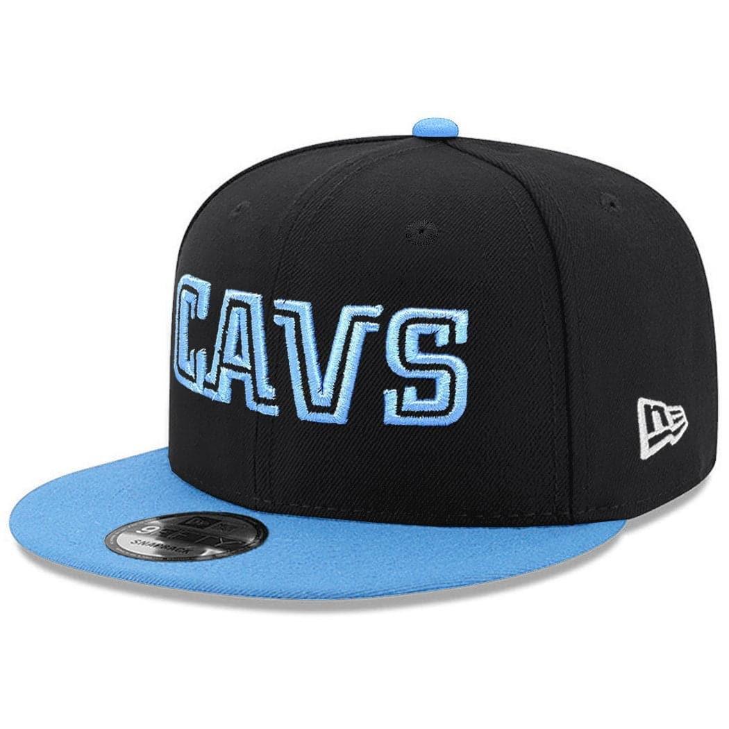 New Era Caps Cleveland Cavaliers New Era NBA Hardwood Classics Wordmark 9FIFTY Snapback Hat - Black
