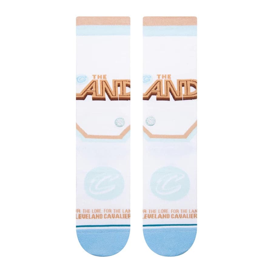 Stance Socks Large (9-12 US) Cleveland Cavaliers Stance NBA 22-23 City Edition Crew Socks - White