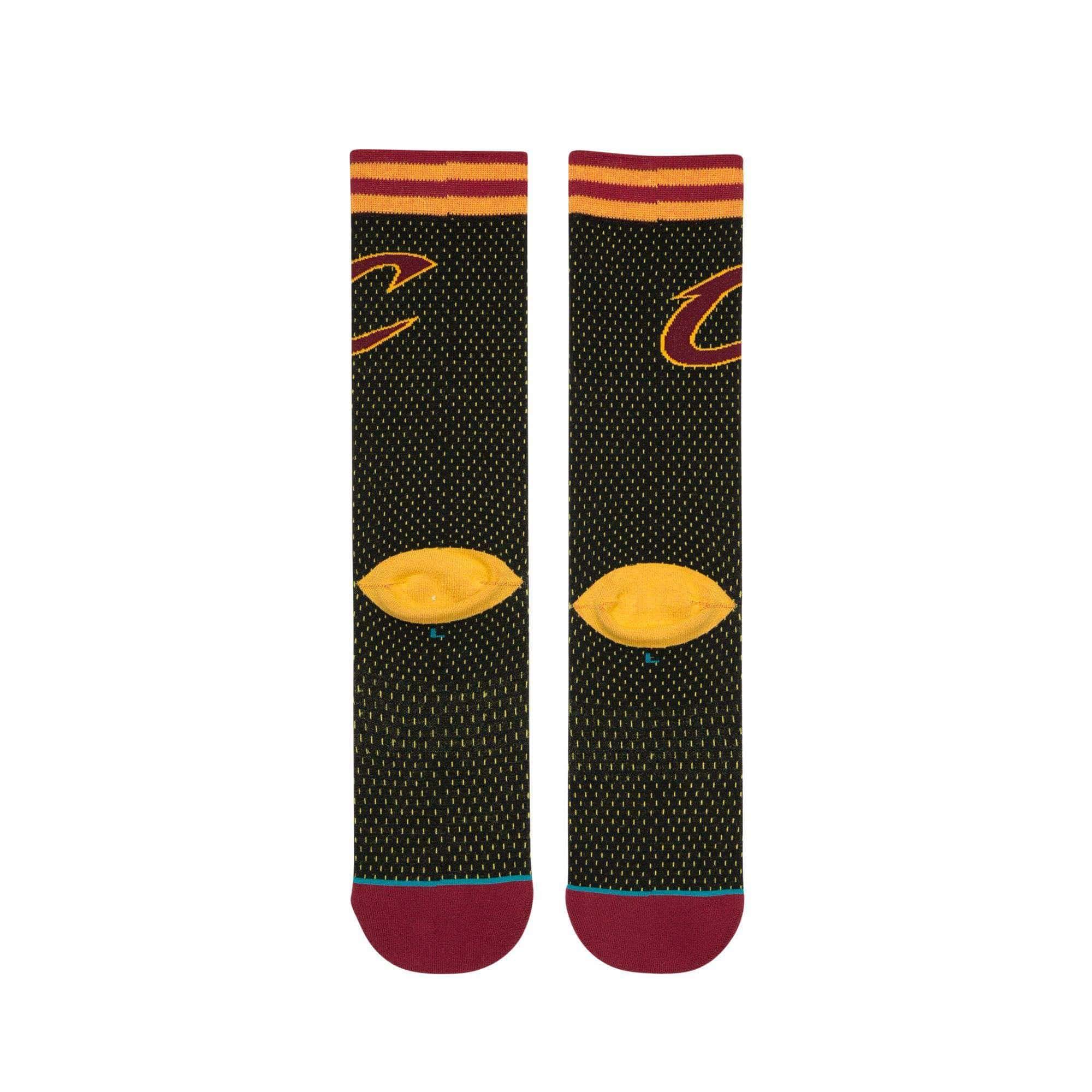 Stance Socks Large (9-12 US) Cleveland Cavaliers Stance NBA Jersey Crew Socks - Black
