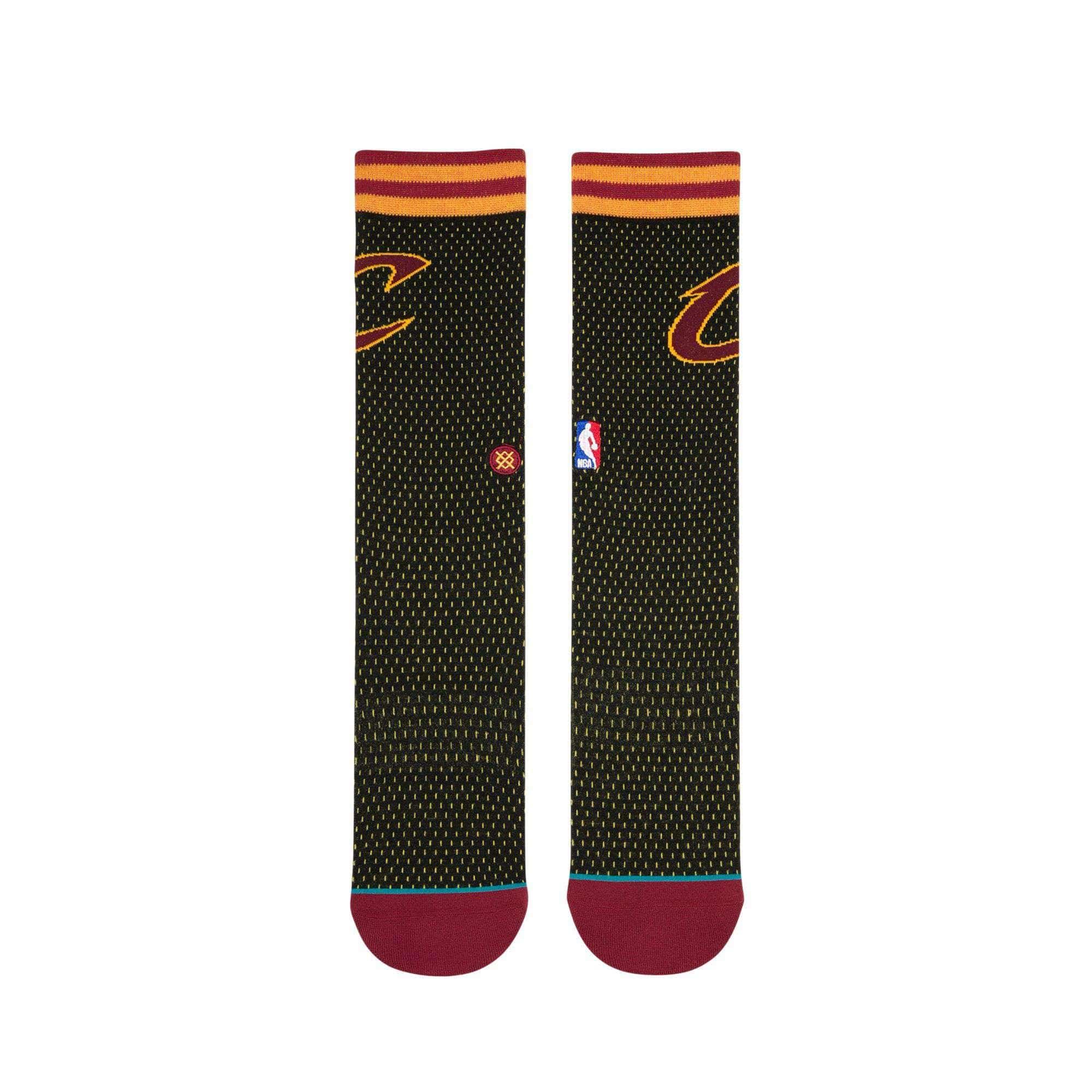 Stance Socks Large (9-12 US) Cleveland Cavaliers Stance NBA Jersey Crew Socks - Black