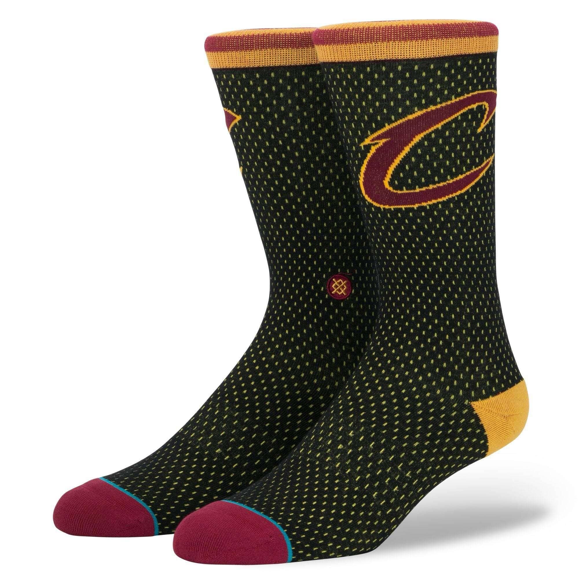Stance Socks Large (9-12 US) Cleveland Cavaliers Stance NBA Jersey Crew Socks - Black