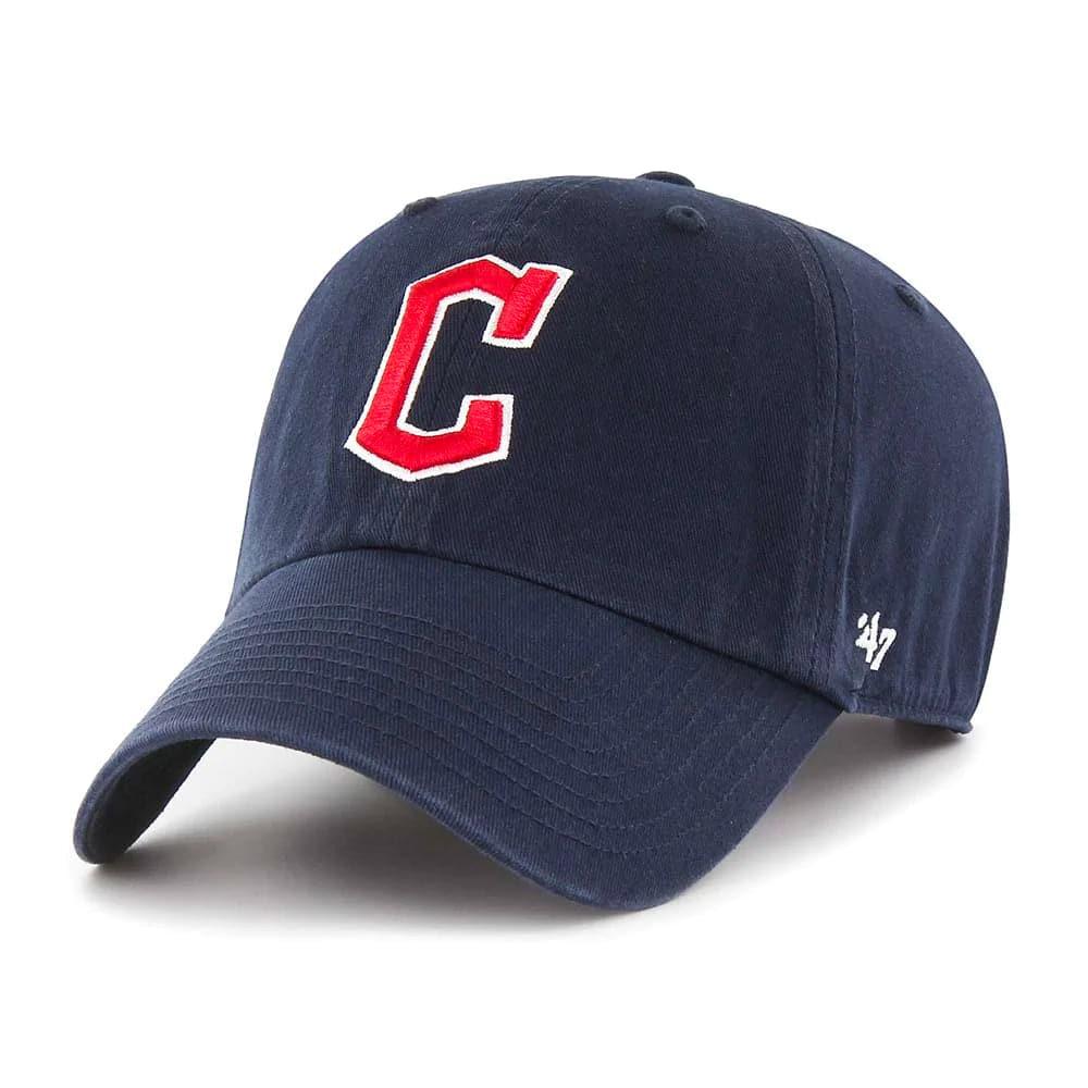 47 Brand Caps Cleveland Guardians '47 MLB Team Clean Up Strapback Hat - Navy
