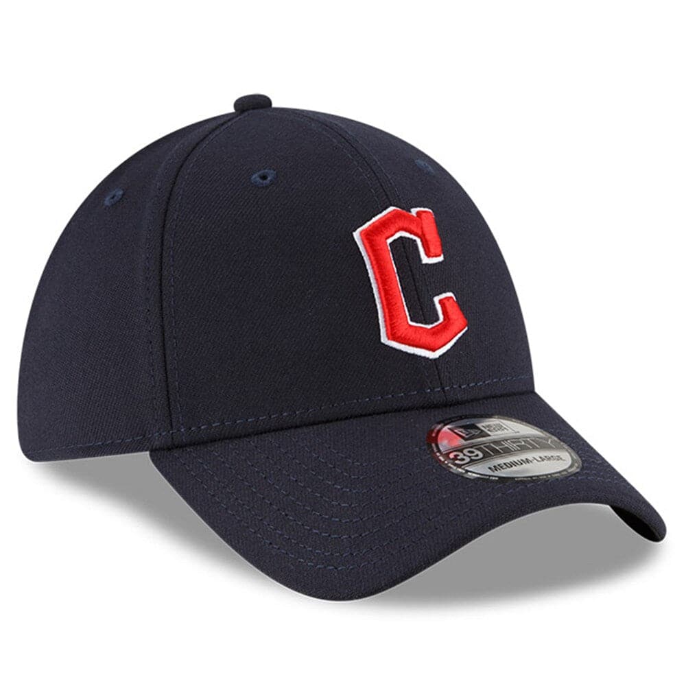 New Era Caps Cleveland Guardians New Era MLB Team 39THIRTY Stretch Fit Hat - Navy