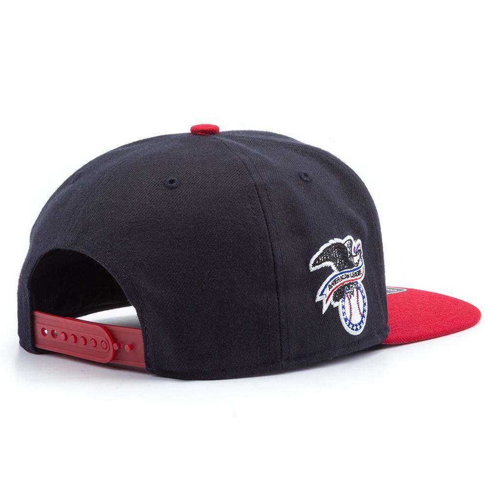 47 Brand Caps Cleveland Indians '47 MLB 2 Tone Captain Snapback Hat - Navy/Red