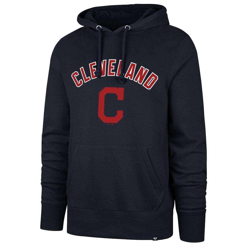 47 Brand Jumpers Cleveland Indians '47 MLB Rundown Headline Hoodie Jumper - Navy