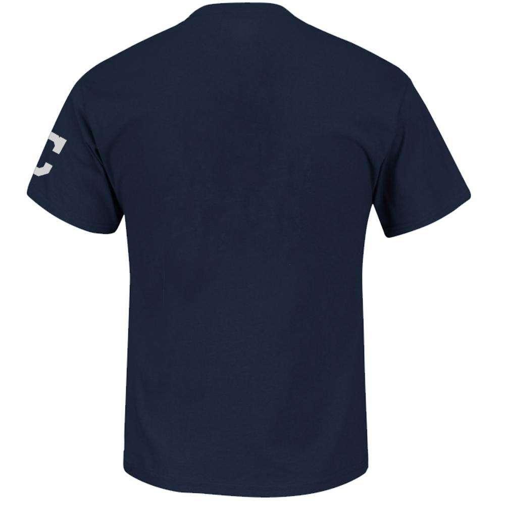 Majestic Athletic T-Shirts Cleveland Indians Majestic MLB Complete T-Shirt - Navy
