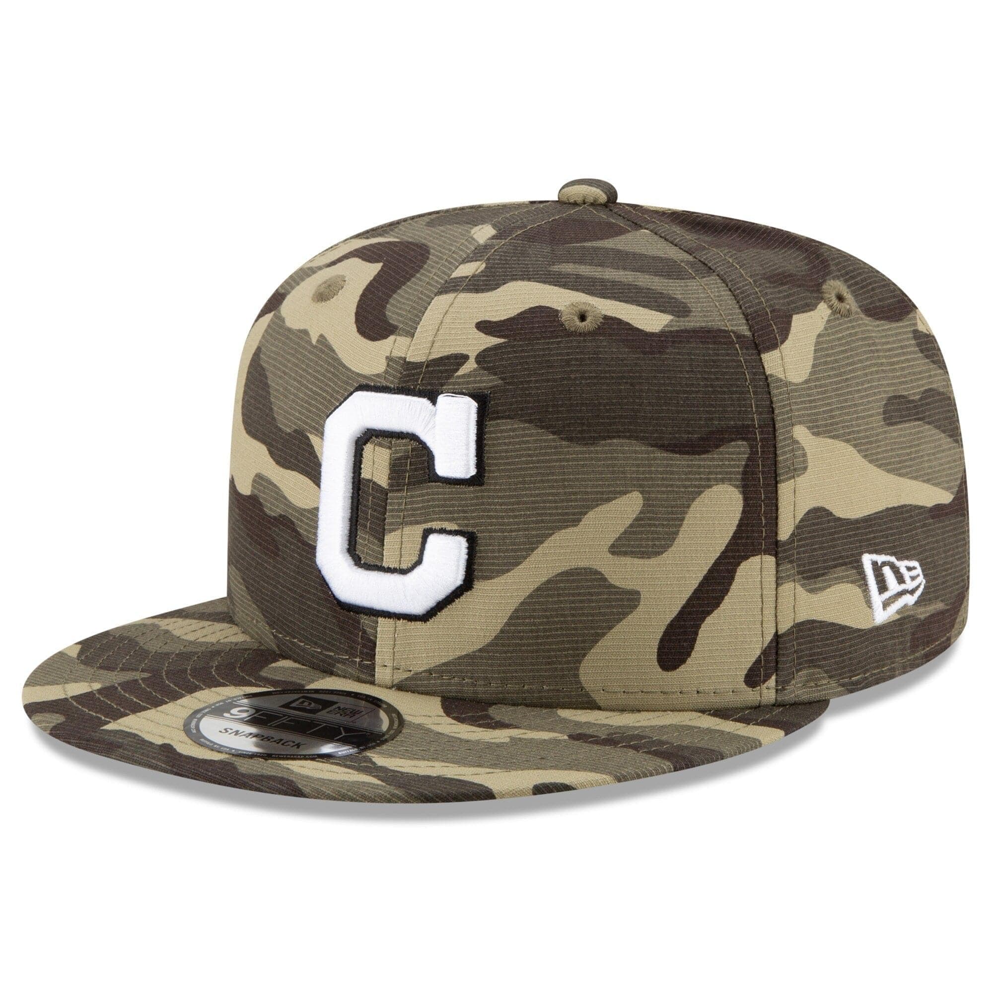 New Era Caps Cleveland Indians New Era MLB 2021 Armed Forces 9FIFTY Snapback Hat - Camo