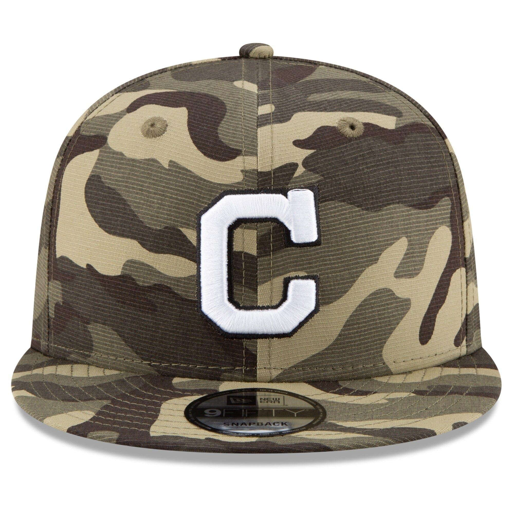 New Era Caps Cleveland Indians New Era MLB 2021 Armed Forces 9FIFTY Snapback Hat - Camo