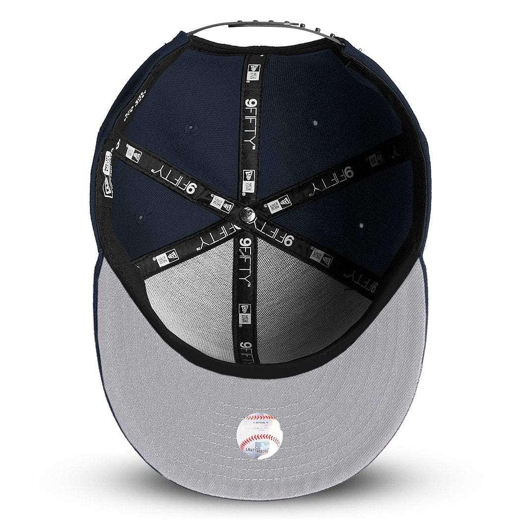 New Era Caps Cleveland Indians New Era MLB Team Pre-Curved 9FIFTY Snapback Hat - Navy