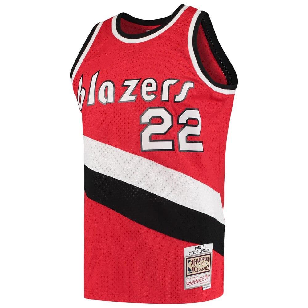 Mitchell And Ness Jerseys Clyde Drexler Portland Trail Blazers Mitchell & Ness NBA Swingman Jersey 83-84 - Red