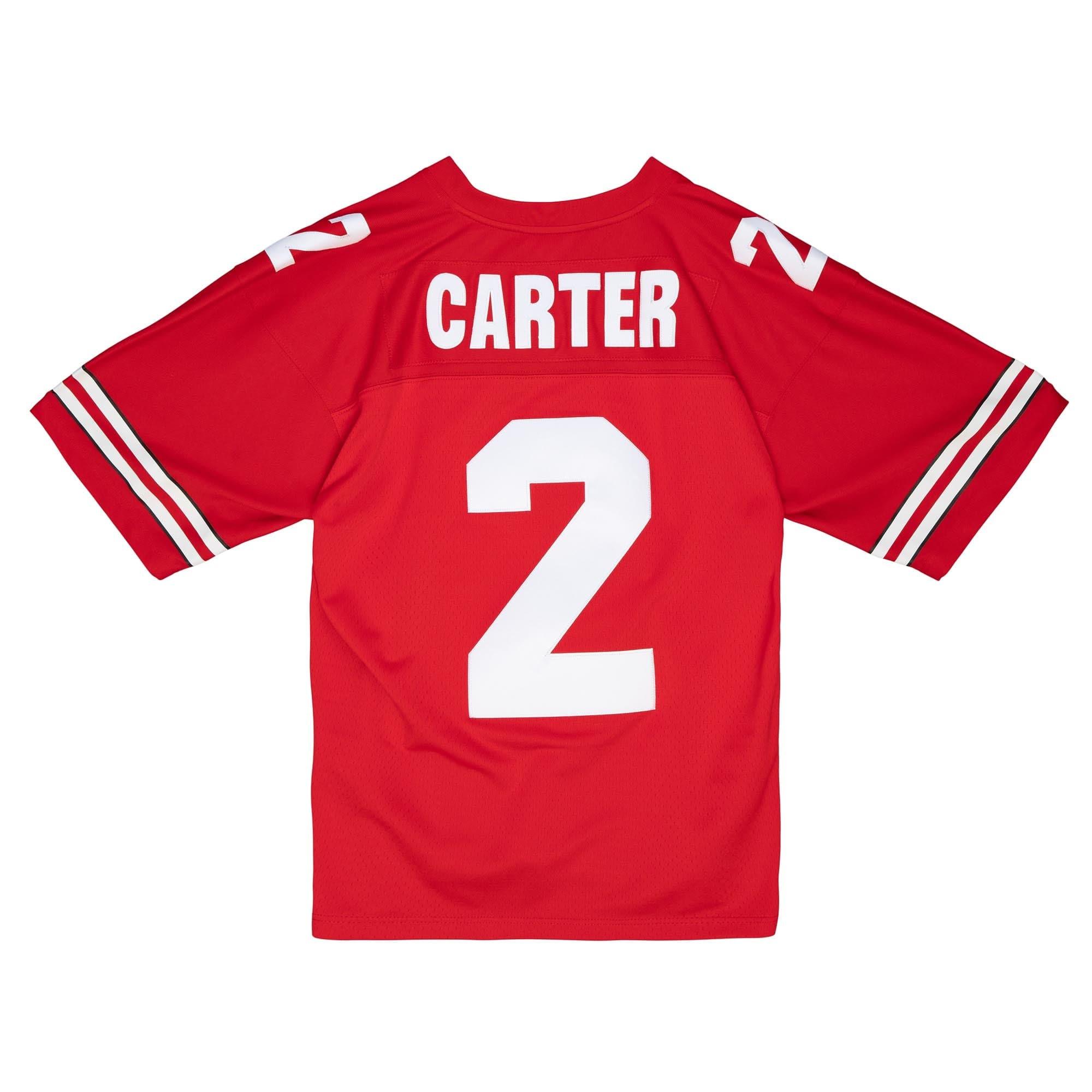Mitchell And Ness Jerseys Cris Carter Ohio State Buckeyes 86-87 Mitchell & Ness NCAA Legacy Jersey - Red