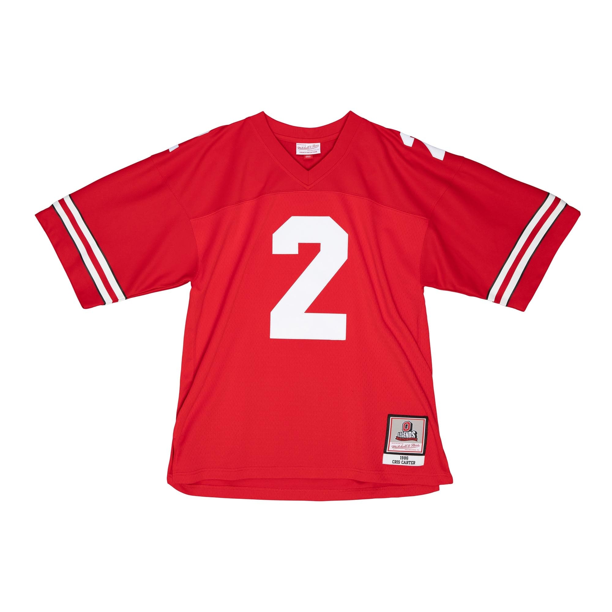 Mitchell And Ness Jerseys Cris Carter Ohio State Buckeyes 86-87 Mitchell & Ness NCAA Legacy Jersey - Red