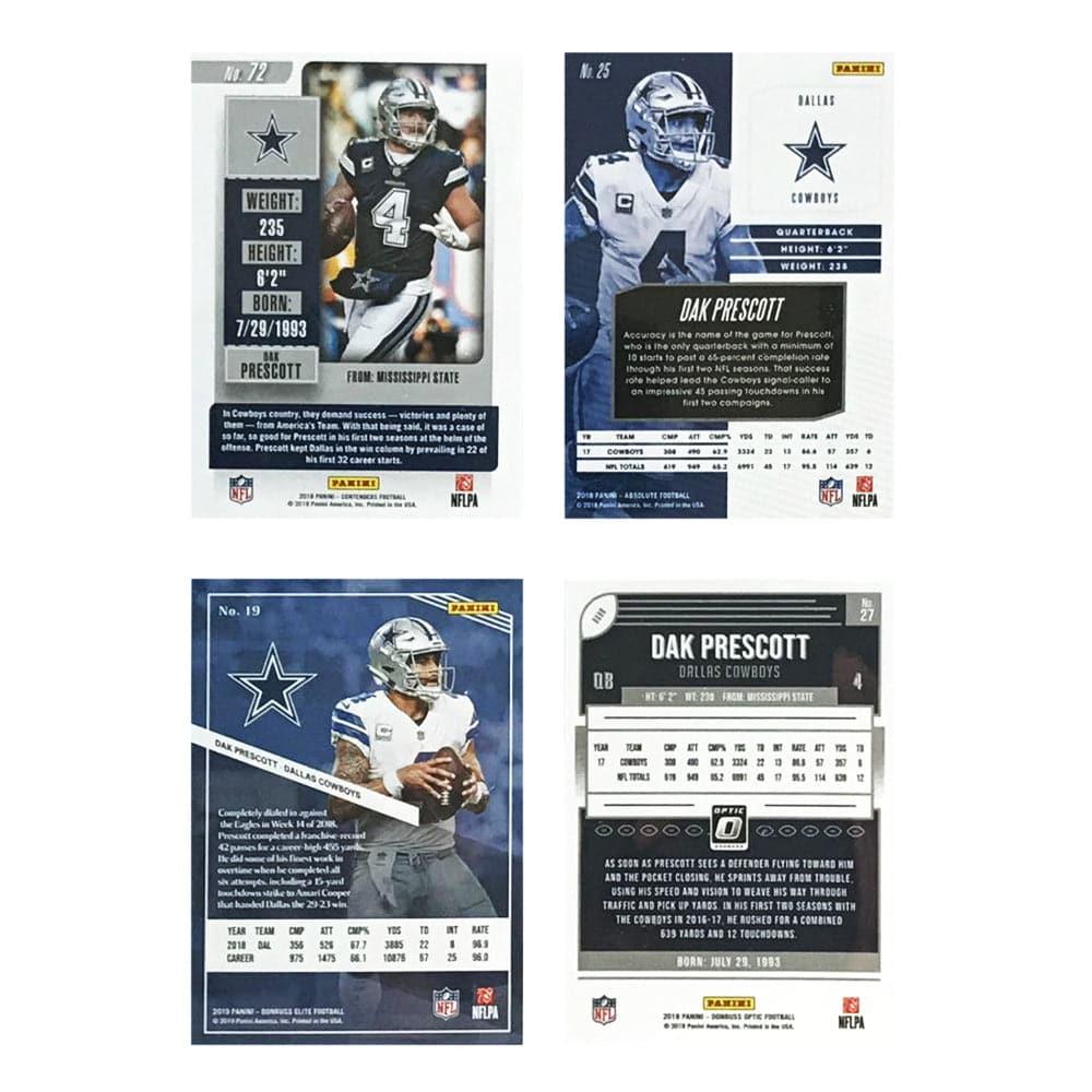 Panini Cards Dak Prescott Dallas Cowboys Panini NFL 4 Premium Card Set