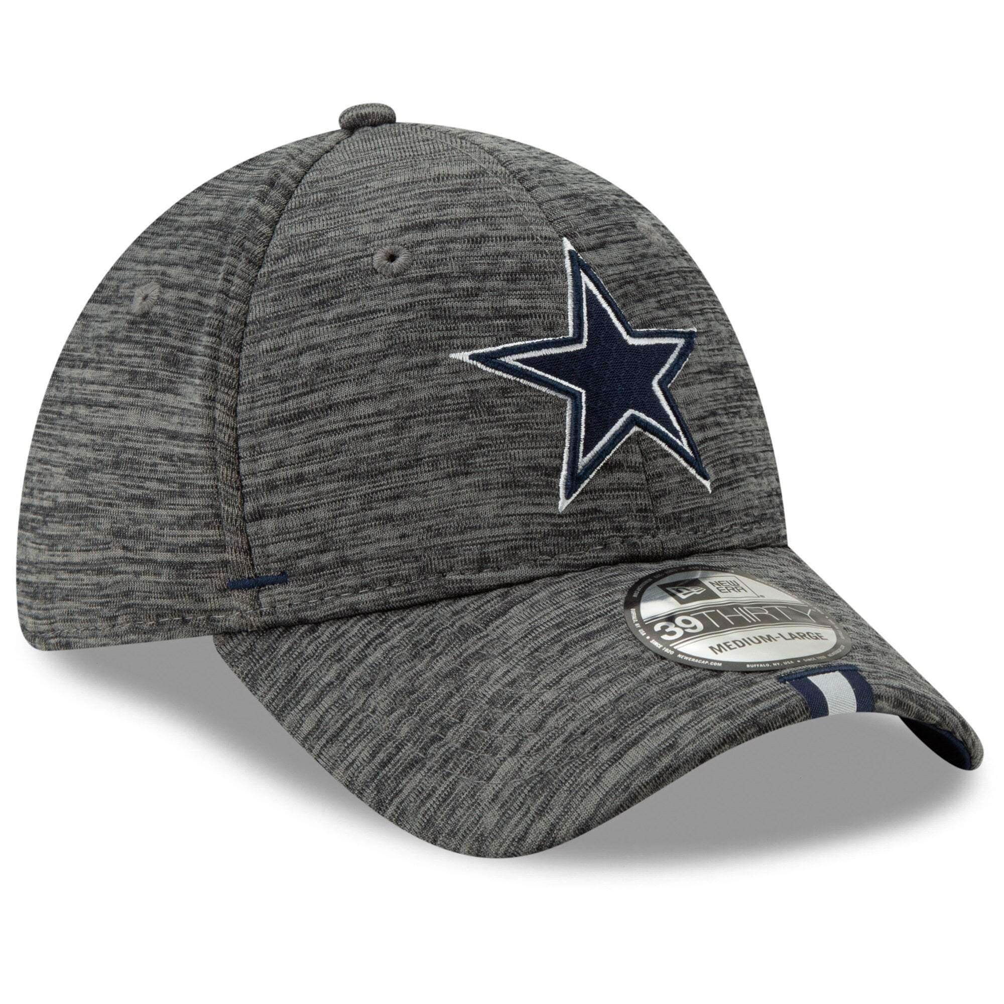 New Era Caps Dallas Cowboys New Era 2019 NFL Training Camp 39THIRTY Stretch-Fit Hat - Graphite
