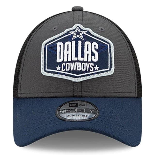 New Era Caps Dallas Cowboys New Era 2021 NFL Draft 9FORTY Snapback Curve Hat - Graphite