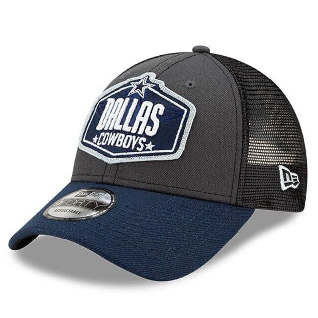New Era Caps Dallas Cowboys New Era 2021 NFL Draft 9FORTY Snapback Curve Hat - Graphite