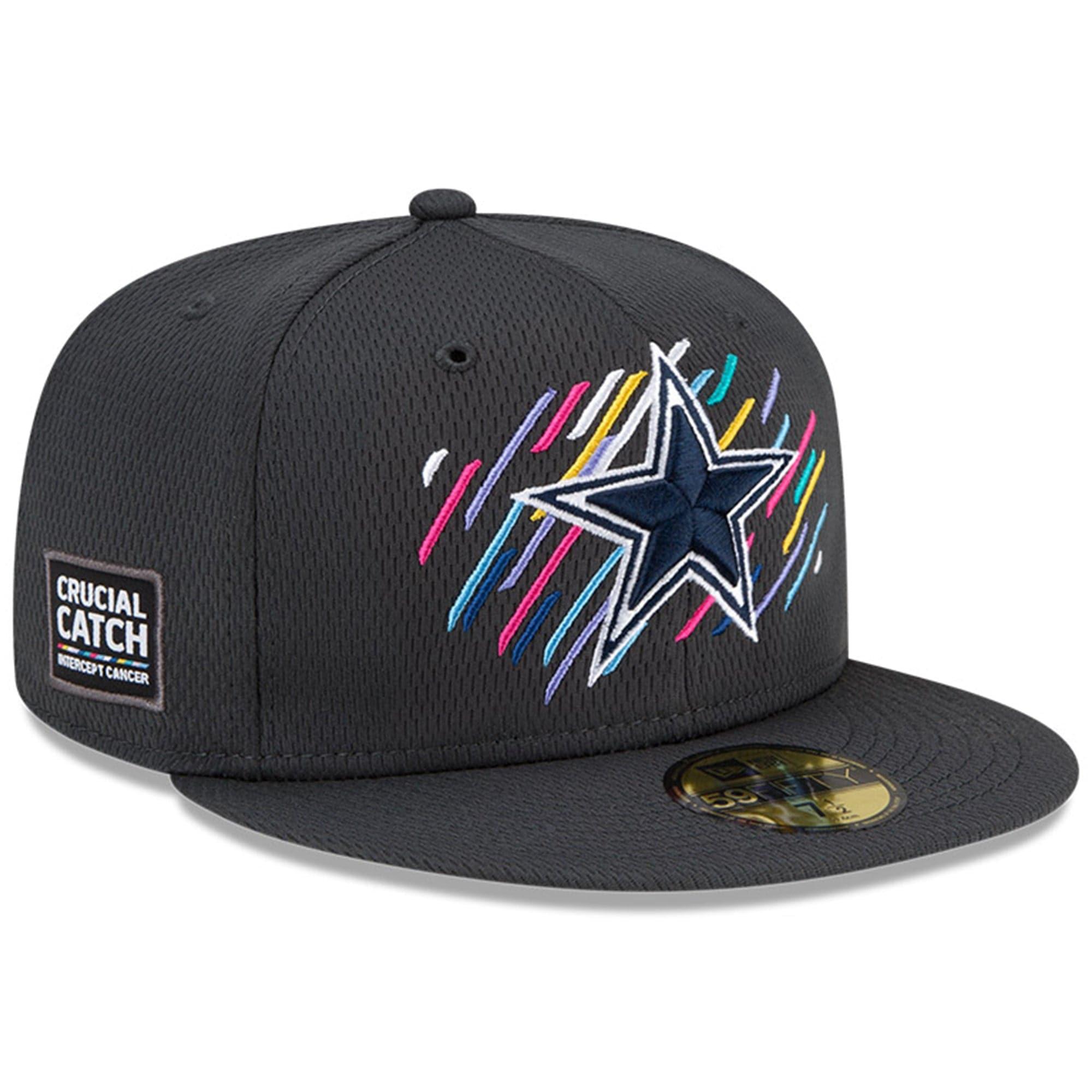 New Era Caps Dallas Cowboys New Era NFL 2021 Crucial Catch 59FIFTY Fitted Hat - Steel