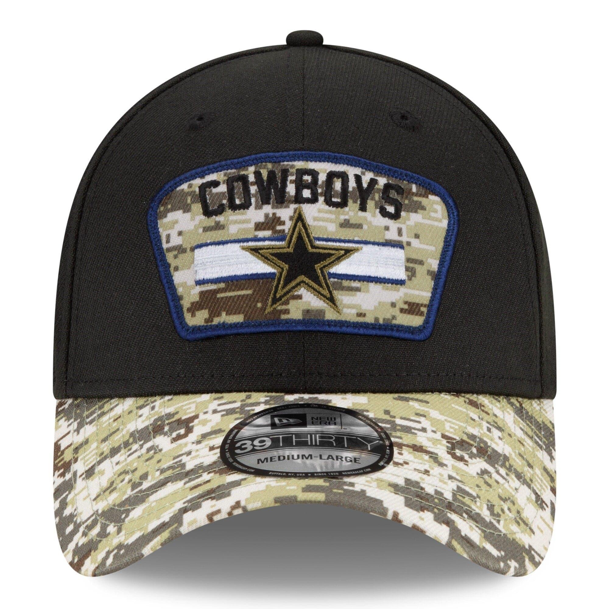 New Era Caps Dallas Cowboys New Era NFL 2021 Salute To Service 39THIRTY Flex Fit Hat - Black