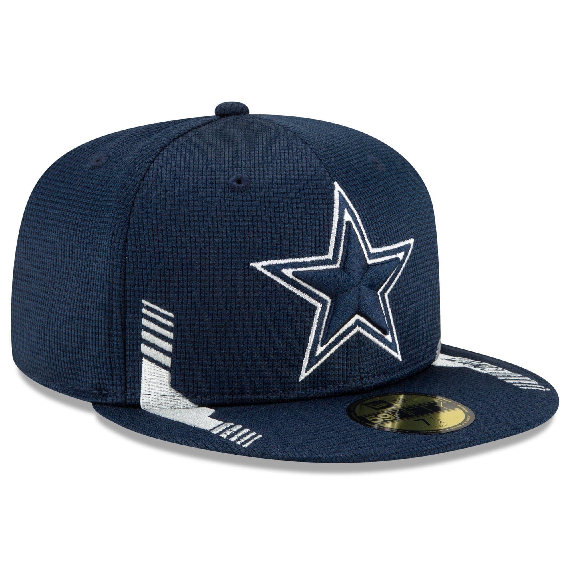 New Era Caps Dallas Cowboys New Era NFL 2021 Sideline Home 59FIFTY Fitted Hat - Navy