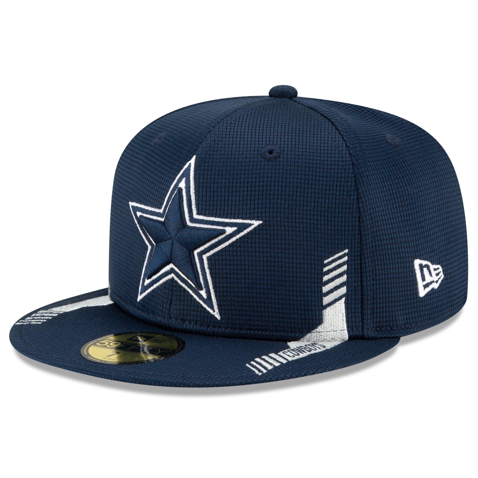 New Era Caps Dallas Cowboys New Era NFL 2021 Sideline Home 59FIFTY Fitted Hat - Navy