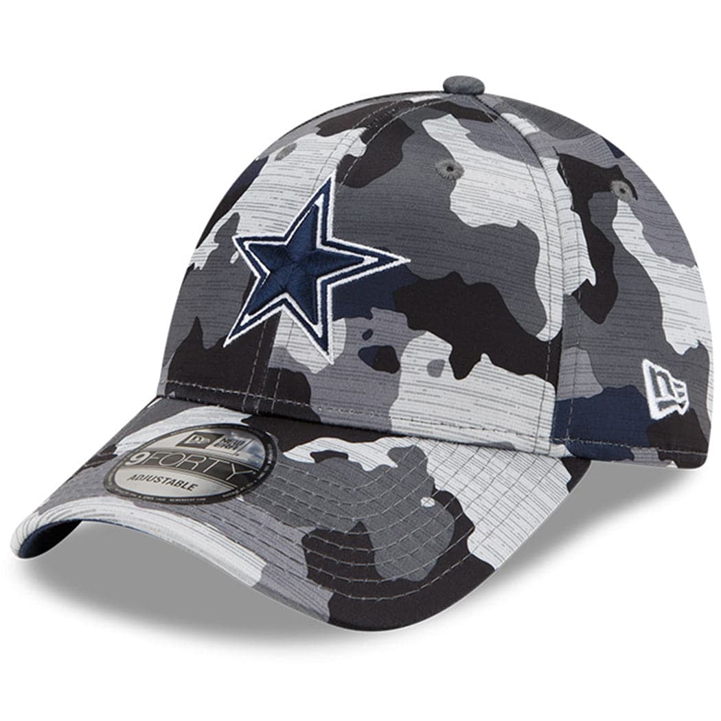 New Era Caps Dallas Cowboys New Era NFL 22 Training Camp 9FORTY Stretch Snap Hat - Camo