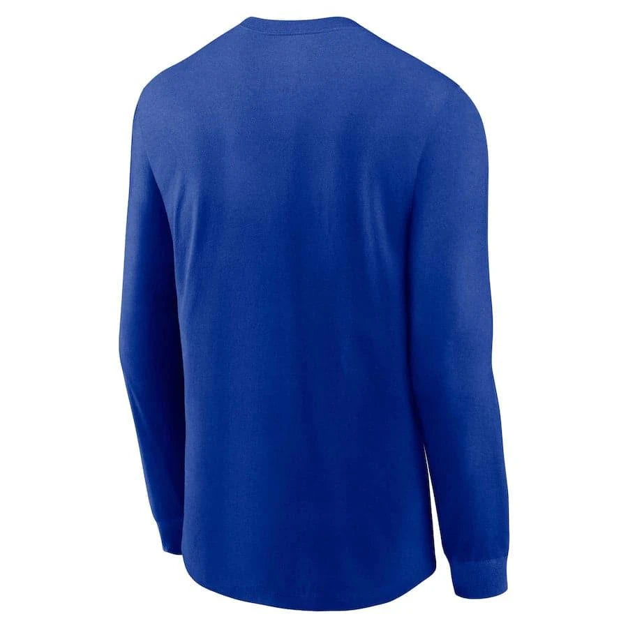 Nike T-Shirts Dallas Cowboys Nike NFL Historic Long Sleeve Tri-Blend T-Shirt - Blue