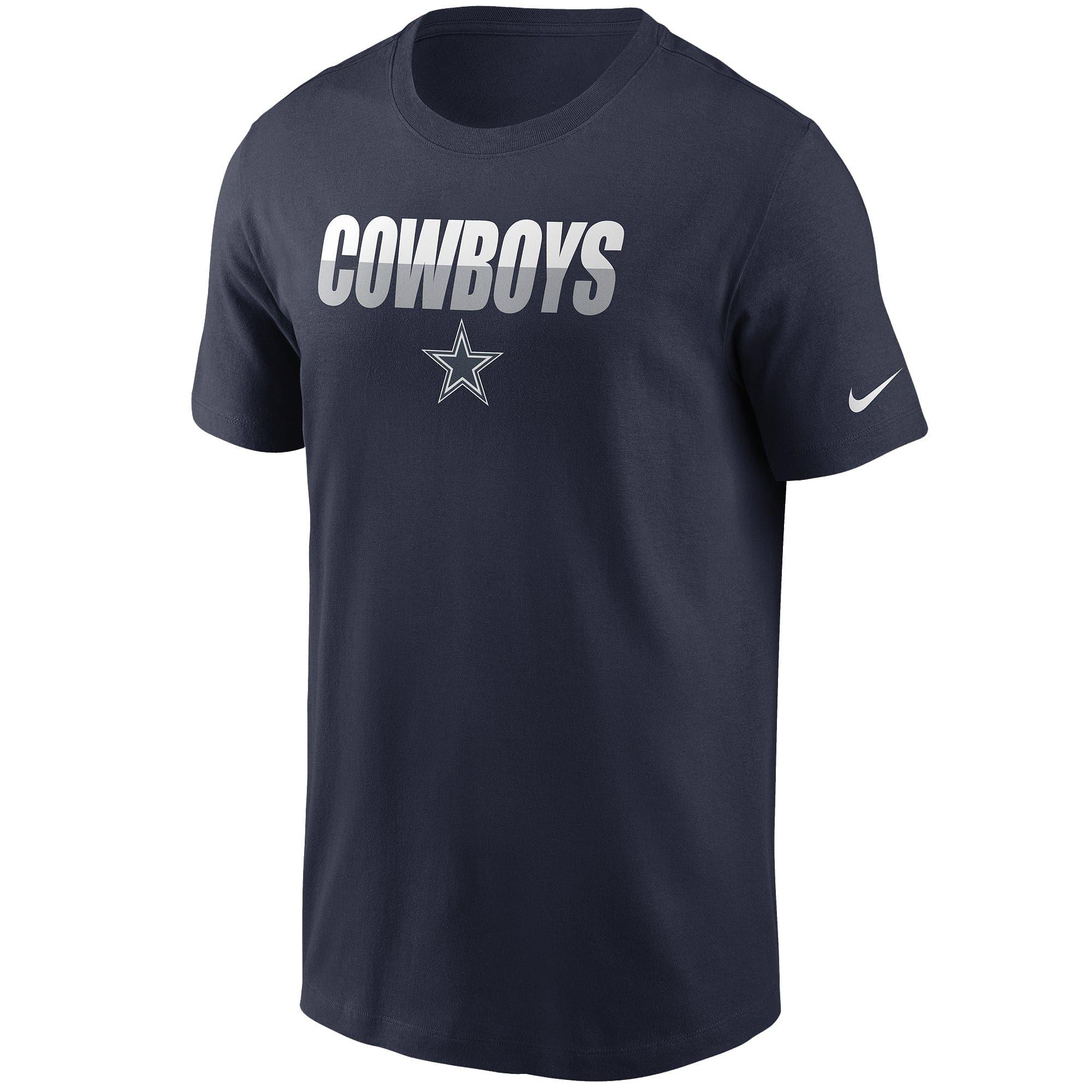 Nike T-Shirts Dallas Cowboys Nike NFL Split Name Essential T-Shirt - Navy