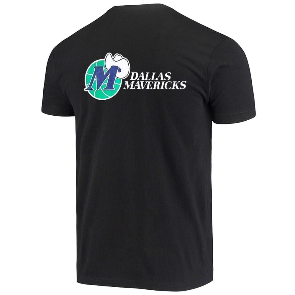 Mitchell And Ness T-Shirts Dallas Mavericks Mitchell & Ness NBA HWC Retro Repeat T-Shirt - Black